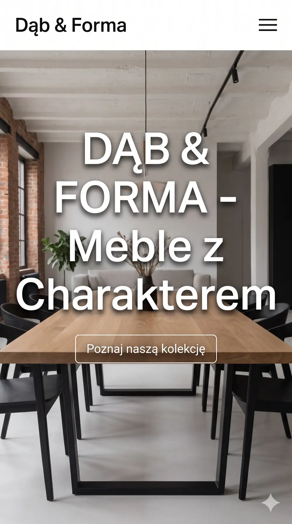 Dąb & Forma — mobile